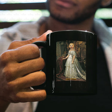 Personalized Dog Gift Idea - Royal Dog's Portrait 62 For Dog Lovers - Black Mug